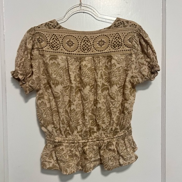 Spell & The Gypsy Lioness Cap Sleeve Blouse - Smoke Size XL LIKE NEW - Picture 5 of 8